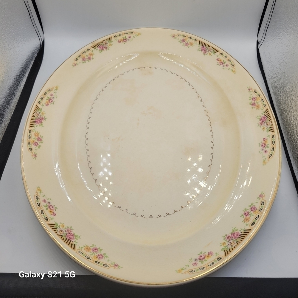 Vtg Paden City Pottery Ceramic Serving Platter